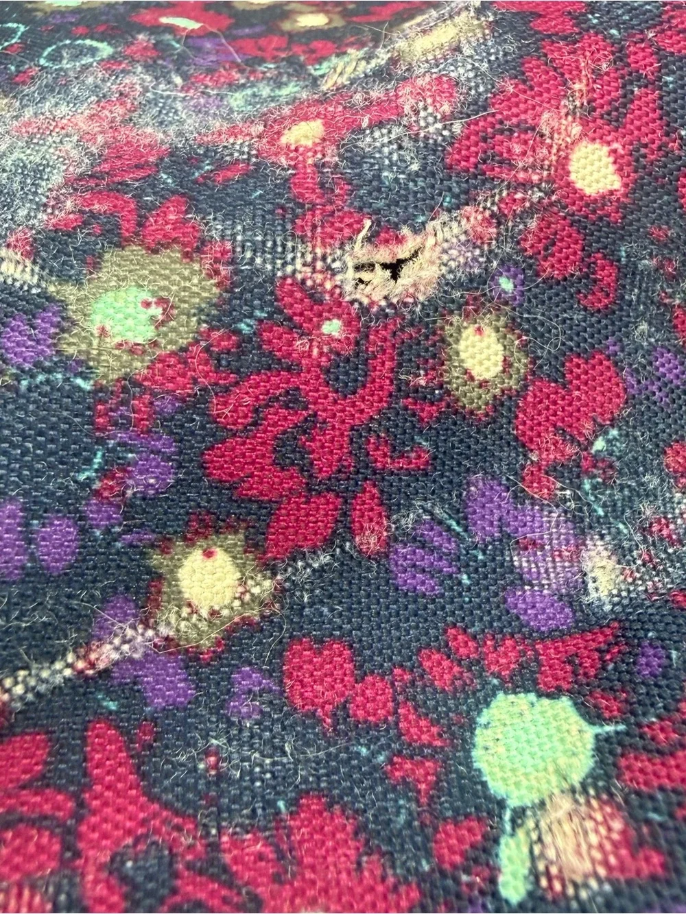 Jansport Purple Floral Print Backpack